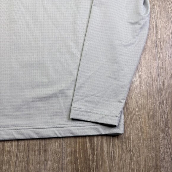 Nike Dri-FIT Mens Light Gray 1/2-Zip Pullover Mock Neck Comfy Sweatshirt Size L - Picture 4 of 11